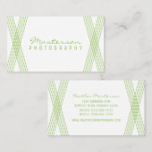 Green Modern Deco Visitekaartje (Voorkant / Achterkant)