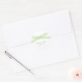 Green Modern Deco Wedding Stickers (Envelop)