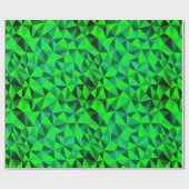Green Modern Futuristic Abstract St Patricks Party Cadeaupapier (Vlak)