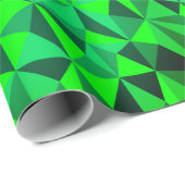 Green Modern Futuristic Abstract St Patricks Party Cadeaupapier (Rol Hoek)