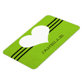 Green Modern Heart Flexi Magnet Magneet (Linkerzijde)
