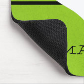 Green Modern Heart Mousepad Muismat (Hoek)