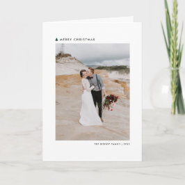 Green Modern kerstboom - Merry-kerstfoto Feestdagen Kaart