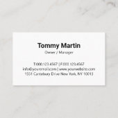 Green Modern Lawn Care Landscaping Visitekaartje (Achterkant)