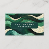 Green Modern Nature Gardener Landscape Visitekaartje (Voorkant)