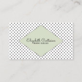 Green Modern Stars Visitekaartje Contactkaartje (Voorkant)