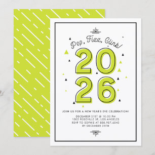Green Modern Typografie 2022 Nieuwjaarsfeest Kaart