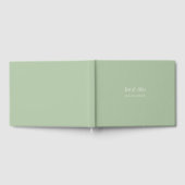 Green Modern Wedding Guest Book Gastenboek (Volledig)