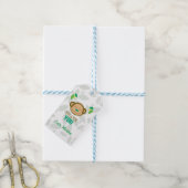 Green Monkey Gift Label Cadeaulabel (Met Touw)