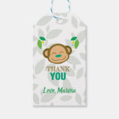 Green Monkey Gift Label Cadeaulabel (Voorkant)
