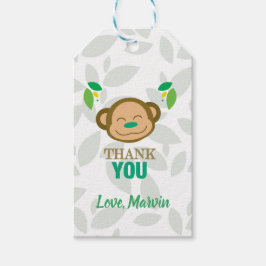 Green Monkey Gift Label Cadeaulabel