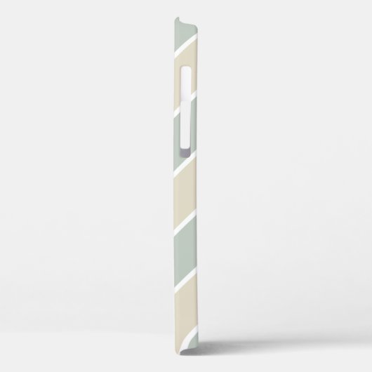 Green Monogram Abstract Modern Tan Case-Mate iPhone Case (Achterkant / Links)