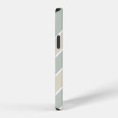 Green Monogram Abstract Modern Tan iPhone Hoesje (Rechterkant)