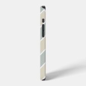 Green Monogram Abstract Modern Tan iPhone Hoesje (Linkerkant)