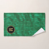Green Monogram Holiday Bad Handdoek (Handdoek)