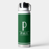 Green Monogrammed Waterfles (Achterkant)