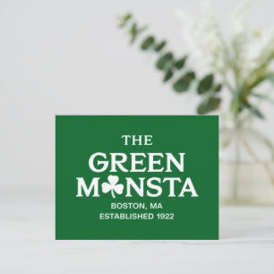 Green Monsta Boston Green Monstah Baseball Gift Briefkaart