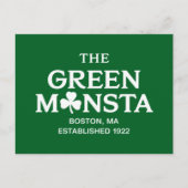 Green Monsta Boston Green Monstah Baseball Gift Briefkaart (Voorkant)