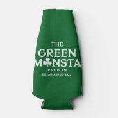 Green Monsta Boston Green Monstah Baseball Gift Flesjeskoeler (Voorkant)