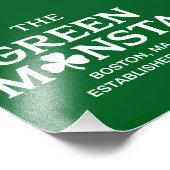 Green Monsta Boston Green Monstah Baseball Gift Foto Afdruk (Hoek)