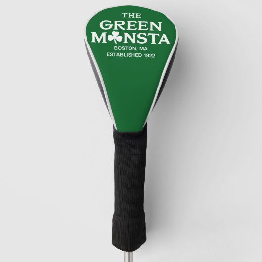 Green Monsta Boston Green Monstah Baseball Gift Golfheadcover (Voorkant)