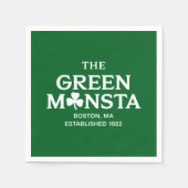 Green Monsta Boston Green Monstah Baseball Gift Servet (Voorkant)