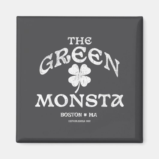 Green Monsta Funny Boston M New England Srts Gift  Magneet (Voorkant)