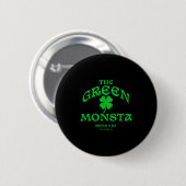 Green Monsta Funny Boston M New England Srts Gift  Ronde Button 5,7 Cm (Voorkant /achterkant)
