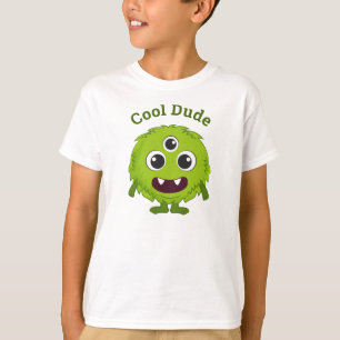 Green Monster Cool Man Kinder T-Shirt