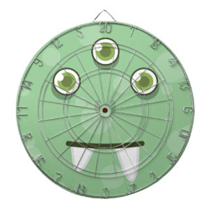 Green Monster Face Dart Board Dartbord