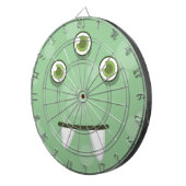 Green Monster Face Dart Board Dartbord (Voorkant Rechts)