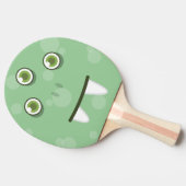 Green Monster Face Ping Pong Paddle Tafeltennisbatje (Zijkant)