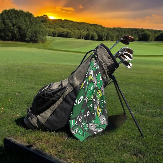Green Monster Golfhanddoek