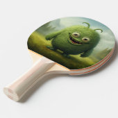 "Green Monster Theme Ping Pong Paddle" Tafeltennisbatje (Voorkant Gekanteld)