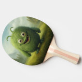 "Green Monster Theme Ping Pong Paddle" Tafeltennisbatje (Zijkant)