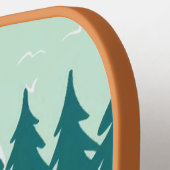 Green Monster Truck in het bos Pickleball Paddle (Links Detail)