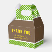 Green Monster Truck Kids Birthday Party Bedankdoosjes (Achterkant)