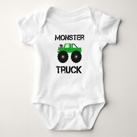 Green Monster Truck Romper (Voorkant)