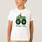 Green Monster Truck T-shirt (Voorkant)