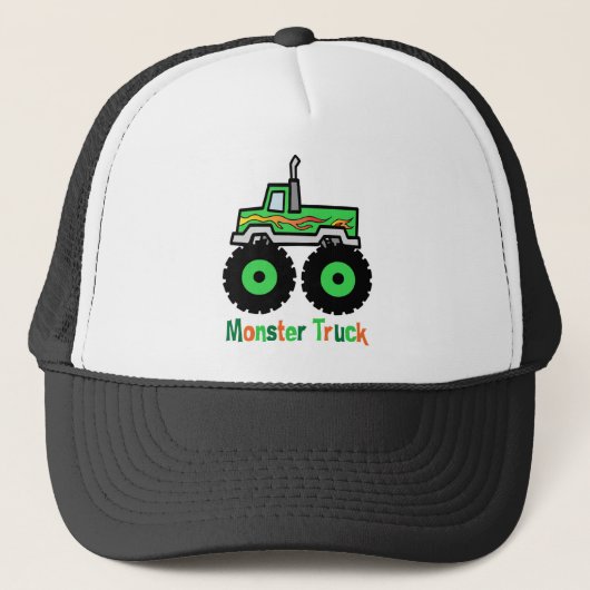 Green Monster Truck Trucker Pet (Voorkant)