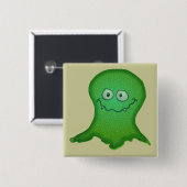 Green Monster Vierkante Button 5,1 Cm (Voorkant /achterkant)