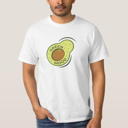Green Mood Avocado Gezond T-shirt (Voorkant)