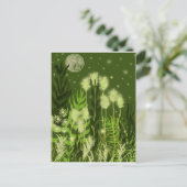 Green Moon Fantasy Briefkaart (Staand voorkant)