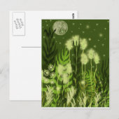 Green Moon Fantasy Briefkaart (Voorkant / Achterkant)
