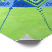 Green moon Mandala Poster (Hoek)