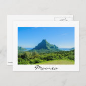 Green Moorea briefkaart (Voorkant / Achterkant)