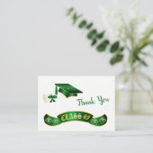 Green Mortar, diploma Afstuderen Bedankt Visitekaartje (Staand voorkant)