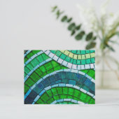 Green Mosaic Briefkaart (Staand voorkant)