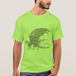 Green Mosaic Dragon t-shirt
