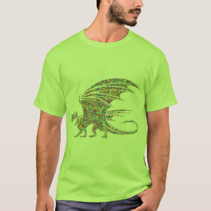 Green Mosaic Dragon t-shirt